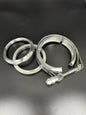76mm V-band kit with stainless steel flanges and standard stainless steel clamp